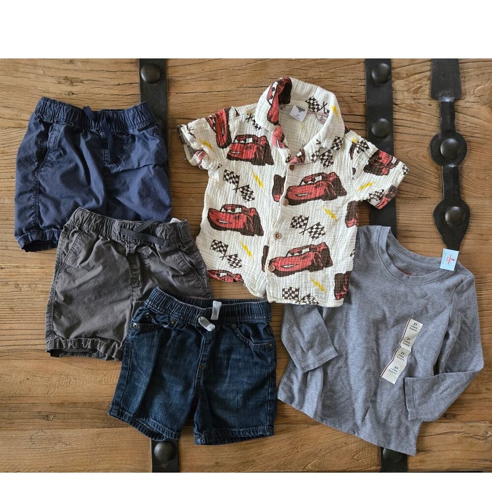 Toddler Boy Summer Shorts and Top Bundle sz 2T